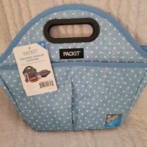 PACKIT Freezable Traveler Lunch Bag - Polka Dot